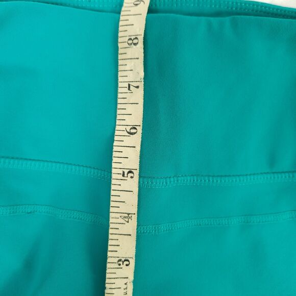 Prana Womens Small 30x20 Teal Stretch Mid-Rise Yoga Capri Legging Pants - Picture 7 of 8
